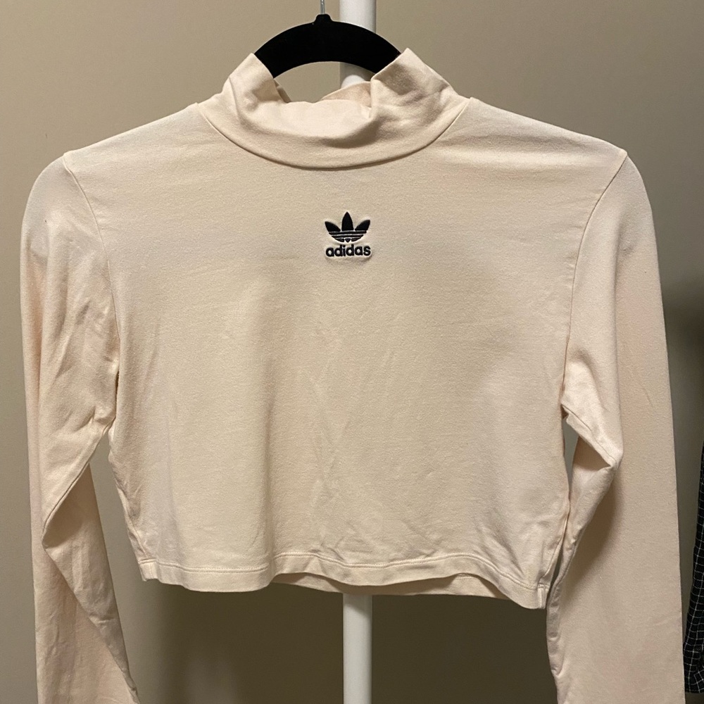 Adidas Mock Neck Crop Top
